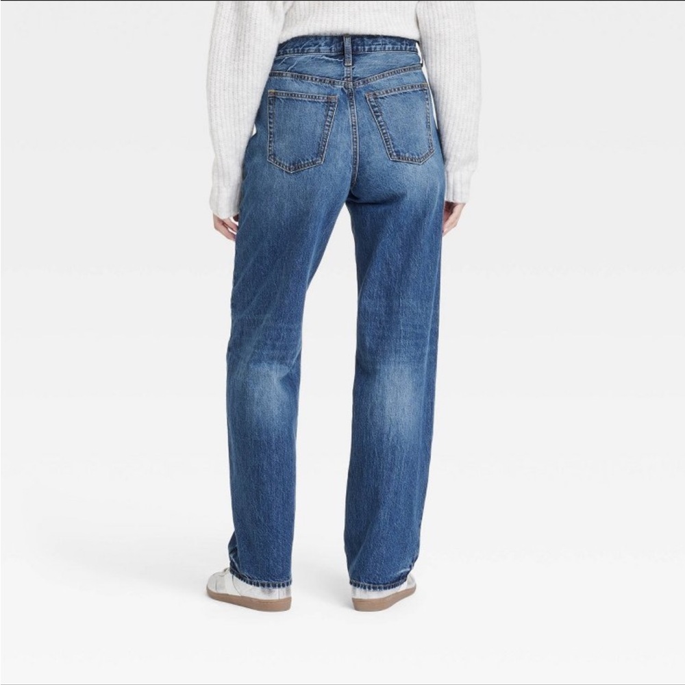 Women's 90s Baggy Blue Jeans - Picture 2 of 6